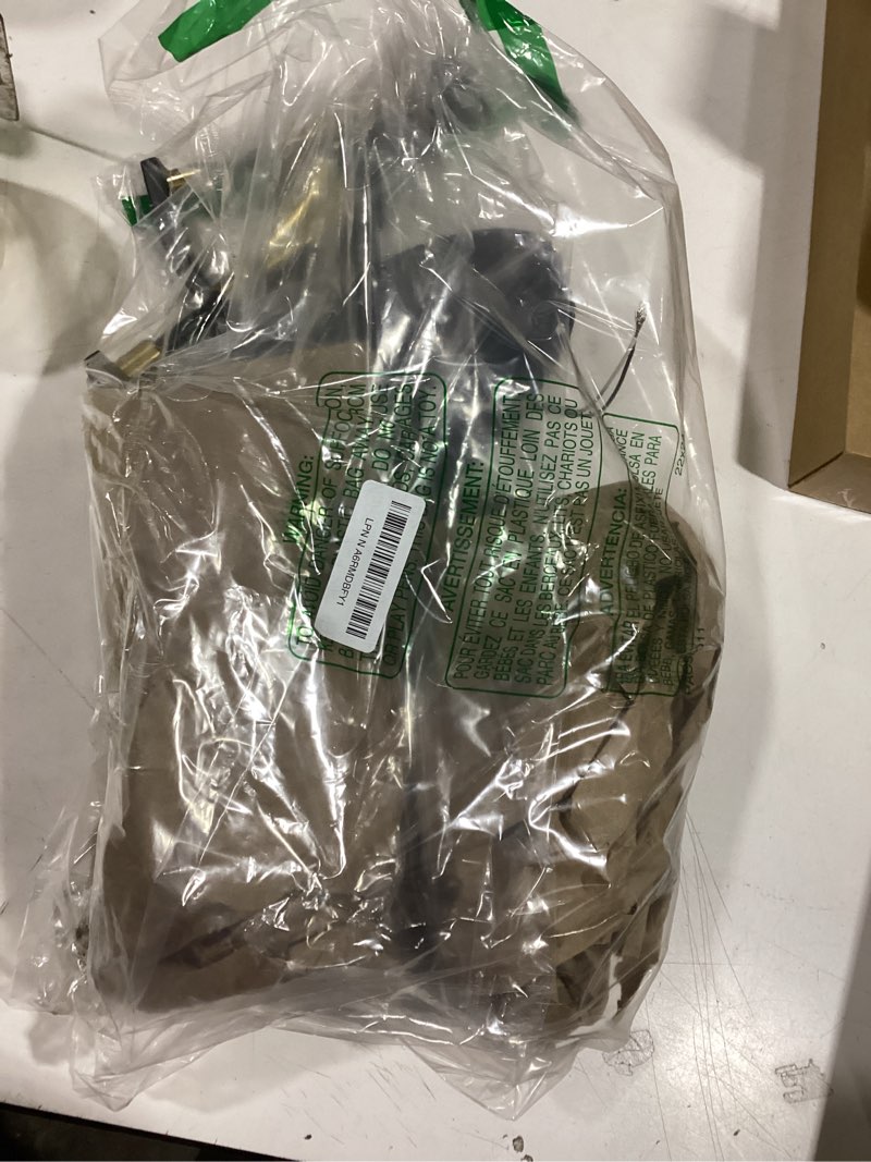 Condition photo showing As Is for 1-Light Bathroom Wall Sconce Light, Black and Gold Wall Light Fixtures with Clear Glass Shade, Modern Wall Lamp Indoor Wall Mounted Light for Hallway Bedroom Living Room Mirror Black/Gold