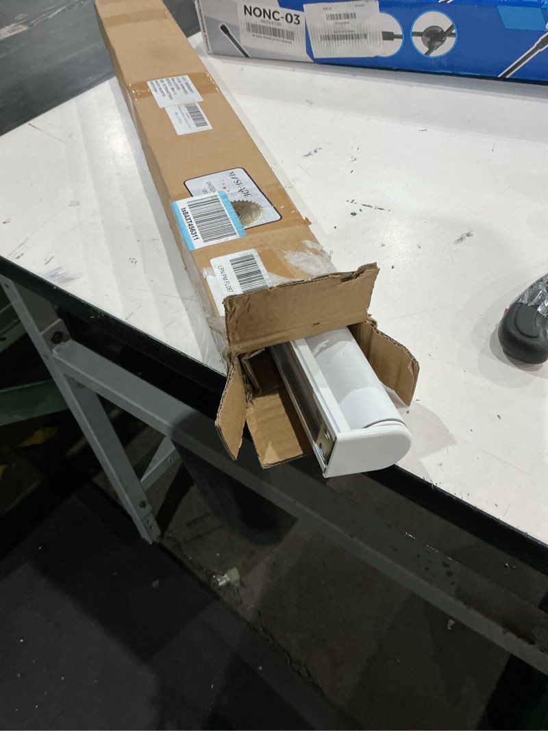 Condition photo showing Good Condition for myshade blackout cordless roller shades, room darkening free-stop roll up blinds for windows, pull down blocking blind for home and office, easy to install, 32" w x 72" h, white white 32" x 72"
