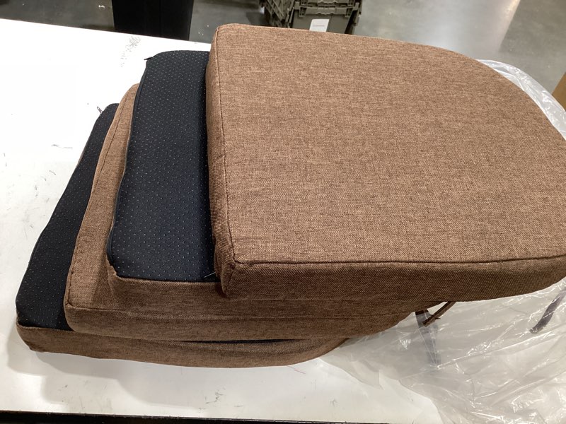 Condition photo showing Good Condition for fijinhom chair cushions for dining chairs memory foam chair pads with ties and removable cover, non slip seat cushions for kitchen chairs, u-shape seat pads,16\" x 16\" x 2\", set of 4