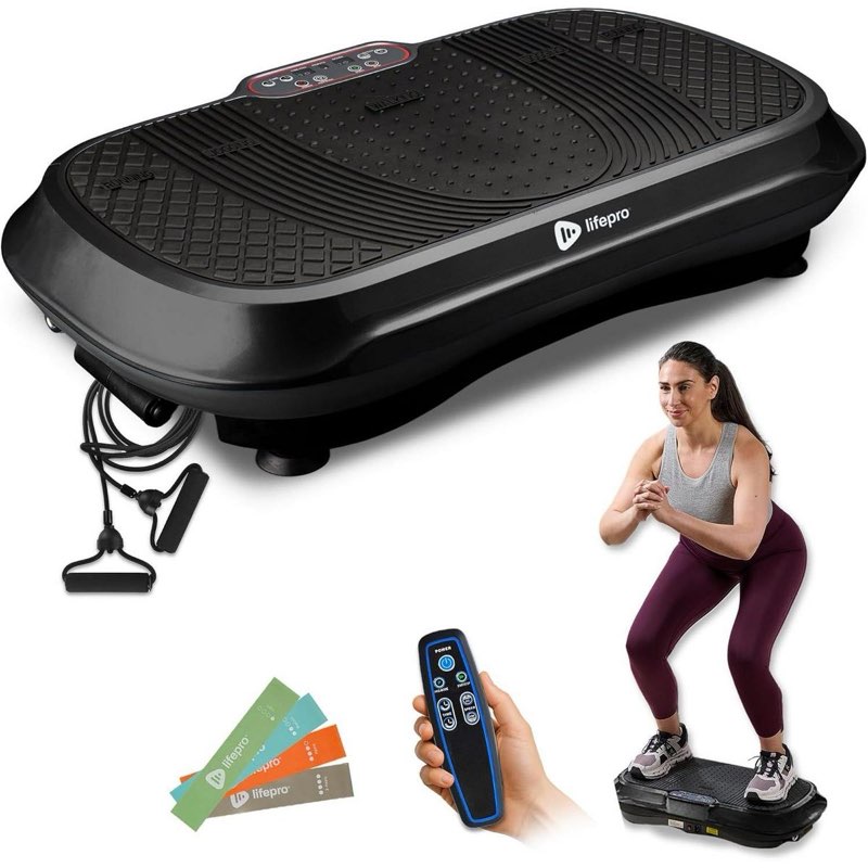 Lifepro Waver Vibration Plate Exercise Machine – Full-Body Vibrating Plate for Lymphatic Drainage, Toning & Weight Loss – Fitness Gift