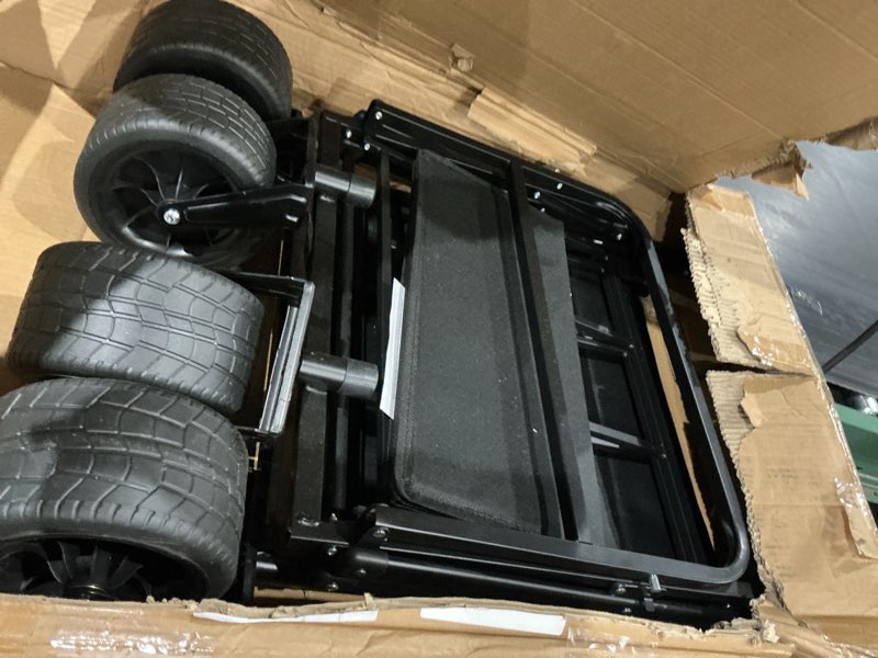 Condition photo showing Good Condition for dog stroller for large dogs,pet stroller for medium dogs up to 150lbs,folding dog wagon cart,heavy duty all-terrain with adjustable handle,storage organizer,waterproof oxford fiber,black