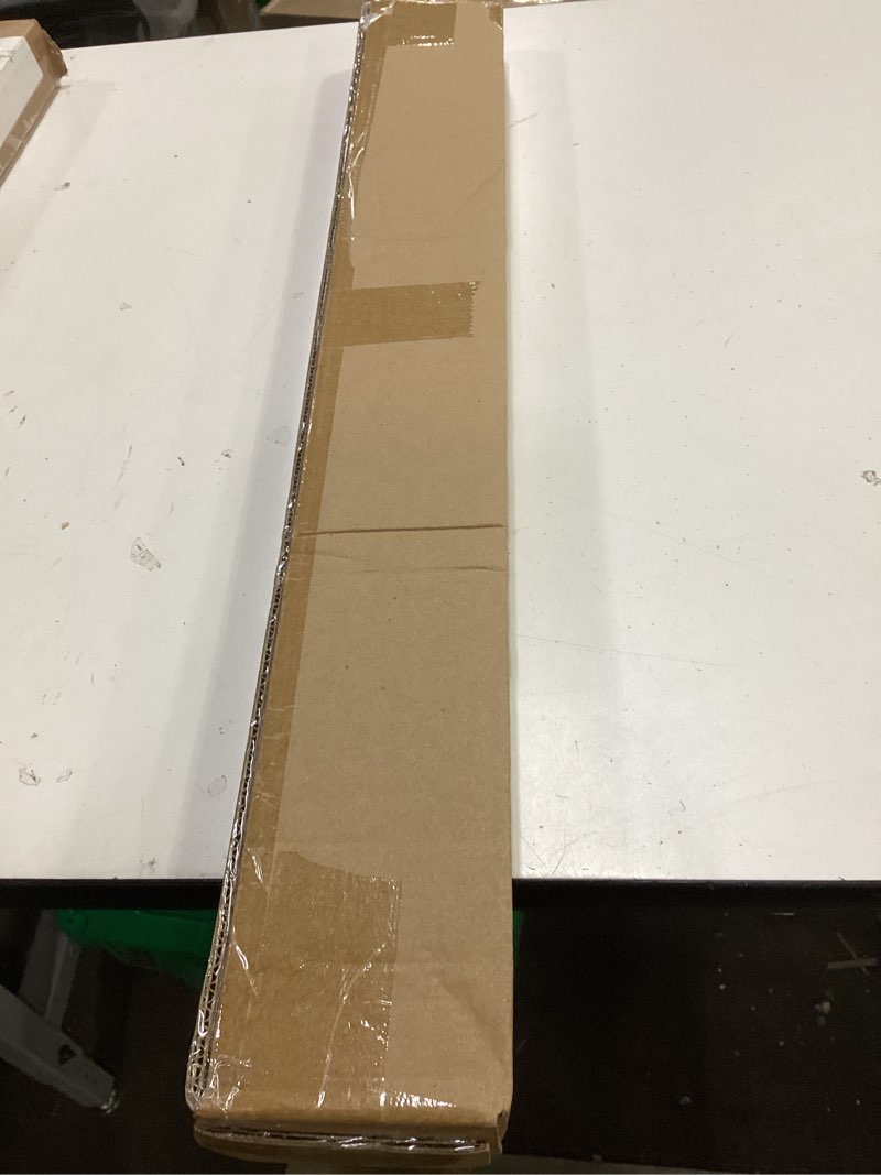 Condition photo showing New/Like New for 1" cordless mini blinds 29" w x 48" h, white vinyl blinds, horizontal light filtering blinds, window blinds for indoor windows, office, kitchen, bathroom and living room. 29"w x 48"h