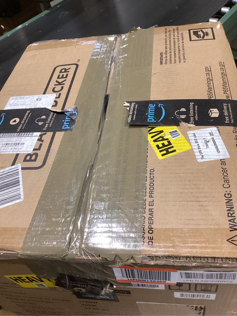 Condition photo showing Good Condition for BLACK+DECKER 5-in-1 Microwave Oven with Air Fry, Combi, Bake, Roast, and Convection Cooking, 0.9 cu. ft. Countertop Microwave, Stainless Steel, 900 Watts, Child-Lock, ES9P032NA 0.9 Cu.Ft