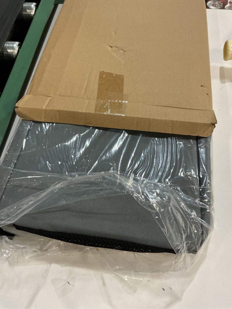 Condition photo showing Good Condition for JOEJOY Deluxe Dog Booster Seat with Sturdy Metal Frame and Safety Leash for Small Pets up to 20 lbs - Portable Puppy Dog Car Seat with Thick Cushion and Storage Pockets for Small Dogs Grey