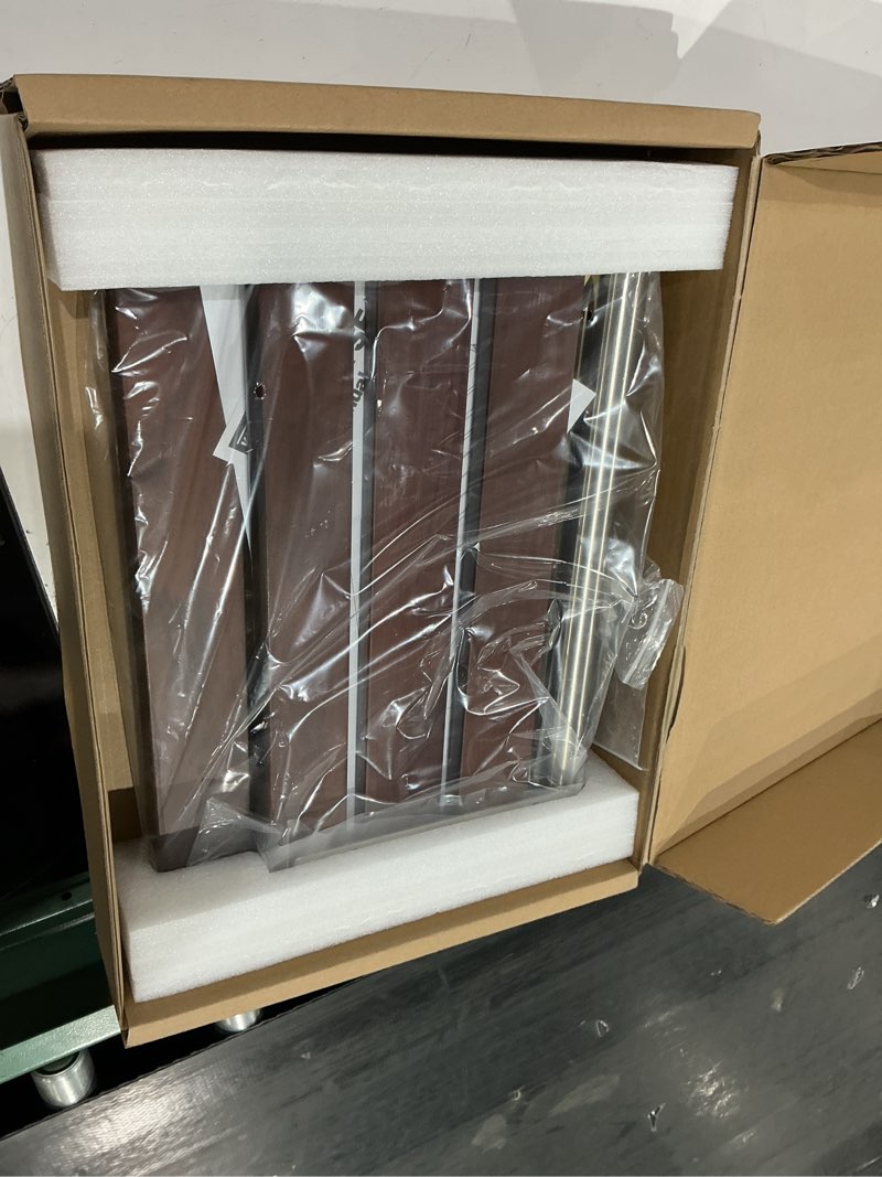 Condition photo showing New/Like New for [upgraded version] 18" ada compliant folding teak shower seat wall mounted-folding shower bench, folding shower seat for inside shower, teak foldable shower chair, fold down shower seat, max 400lbs 18.4*13.4*10.4 inch?teak?
