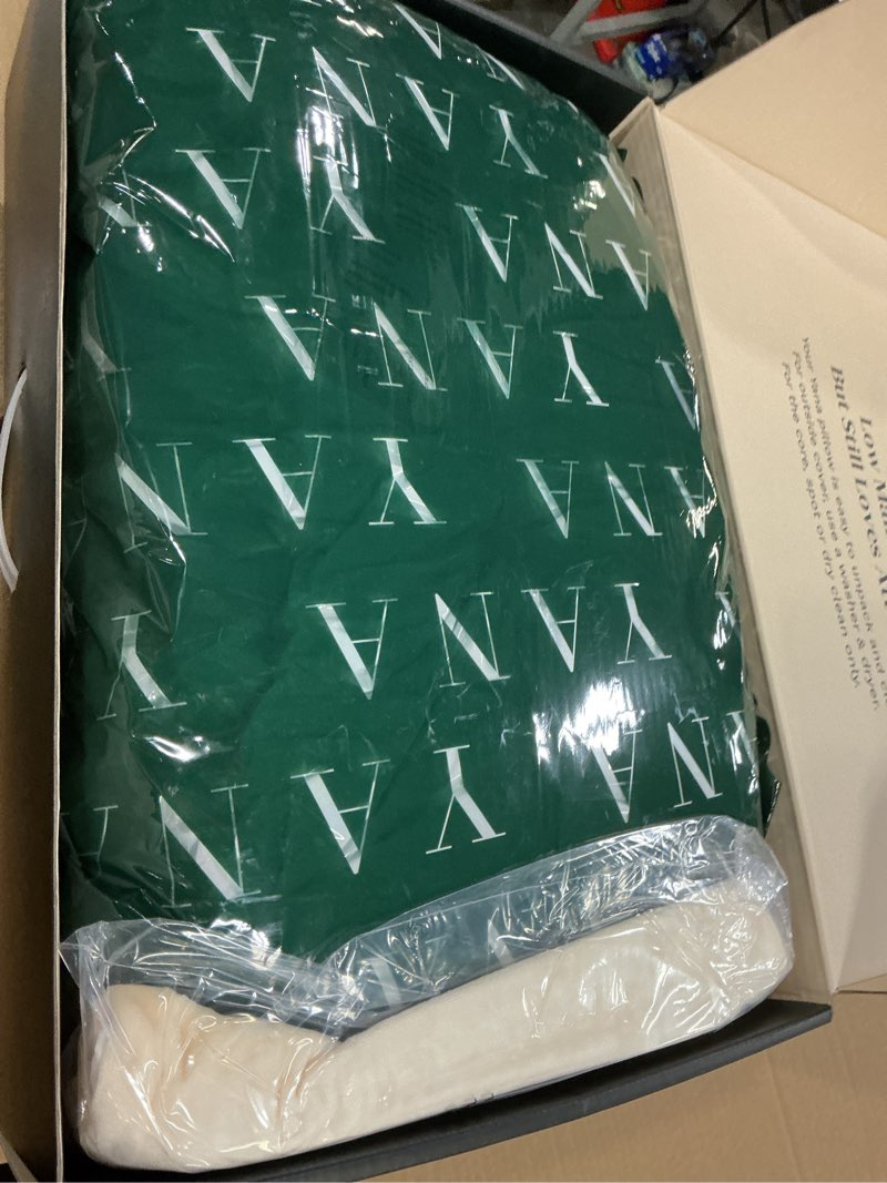 Condition photo showing New/Like New for yana 360° body pillow | luxury u shaped pregnancy pillow - organic bamboo cotton - shredded cooling gel fill - ergonomic design - double sided - washable memory foam