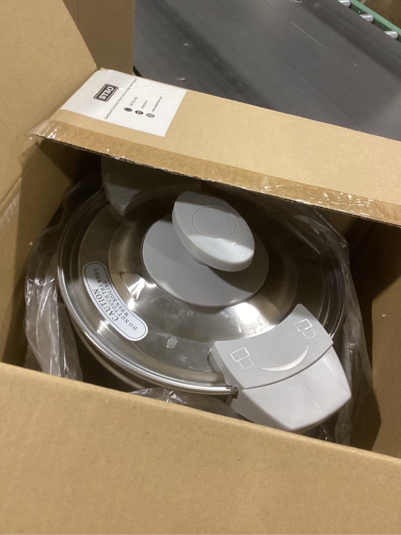 Condition photo showing Good Condition for SYBO 45Cup Coffee Urn, Commercial Grade Stainless Steel Percolate Coffee Maker, Removable Filter, Easy to Clean, Hot Water Urn for Catering, Hot Beverage Dispenser with Cool-Touch Handles, 6L, Grey 45Cup Grey