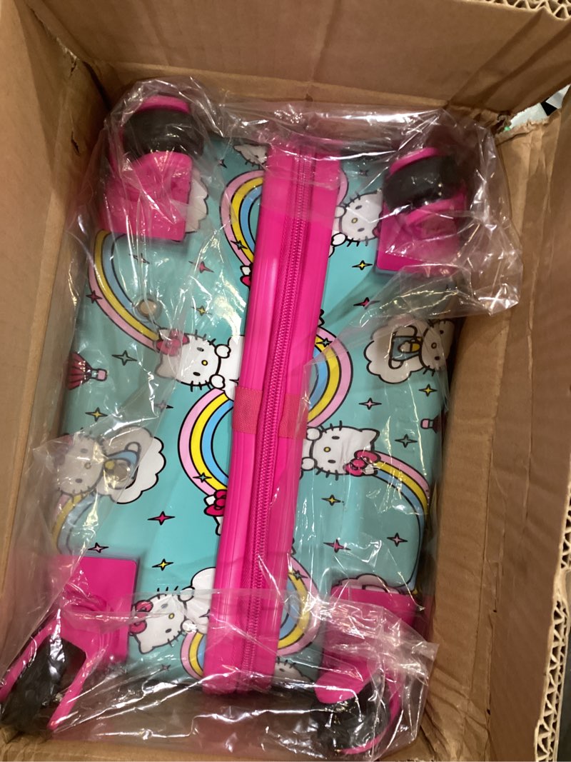 Condition photo showing Good Condition for ful hello kitty 21 inch kids carry on luggage, hardshell rolling suitcase with spinner wheels, multi 21 inch multi