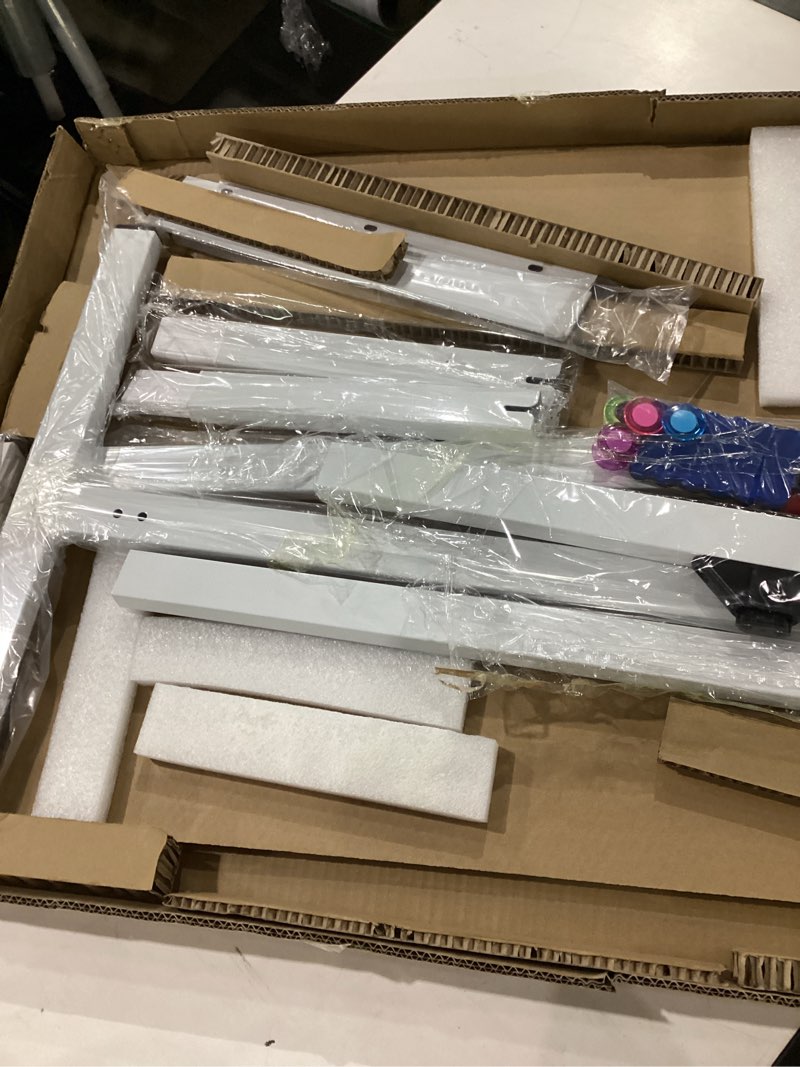 Condition photo showing As Is for magnetic mobile white board, 40 x 24 double sided dry erase board rolling whiteboard aluminum frame standing whiteboard on wheels white 40 x 24 inch