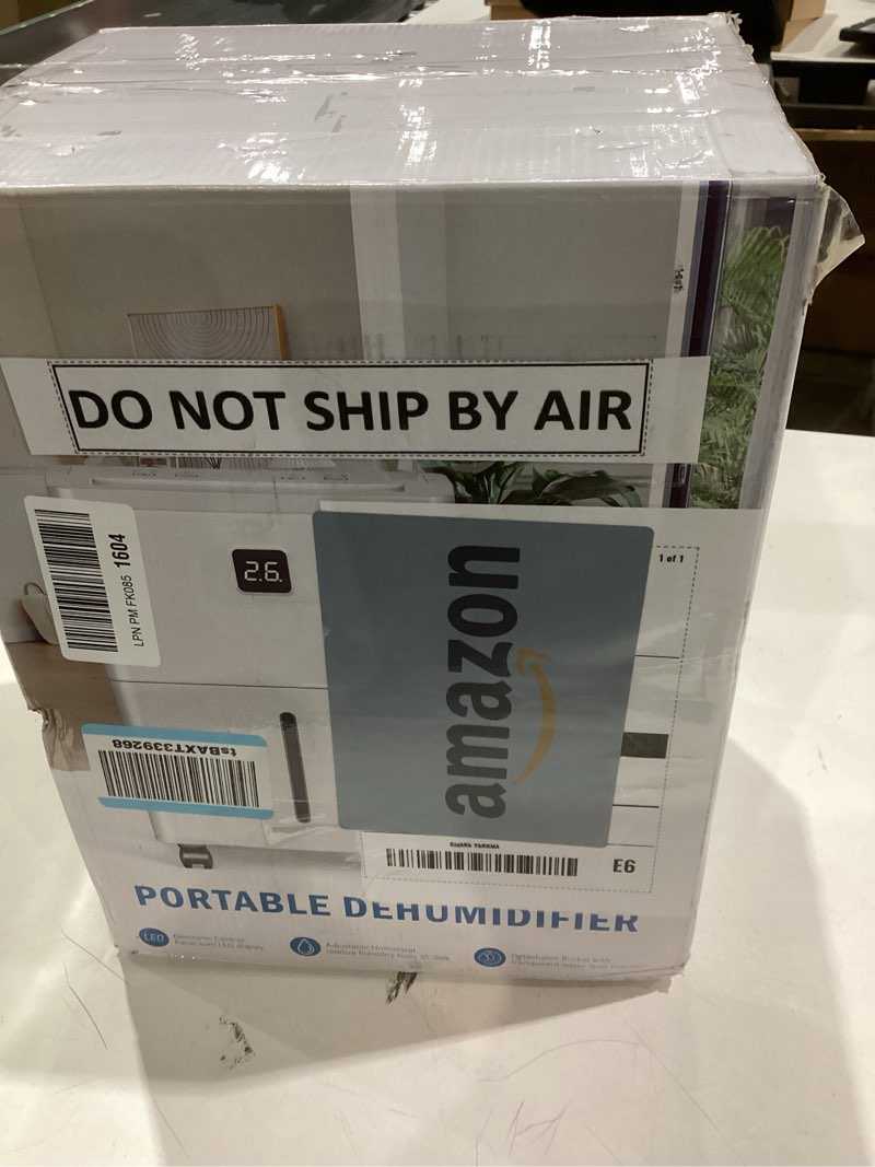 Condition photo showing Good Condition for DEVERSE Max 25 Pints Dehumidifier for Home/Bedroom/Basement, 3000 Sq.Ft Coverage, with Drain Hose, Smart Humidity Control & Large Tank 25 Pints 1500 Sq. Ft