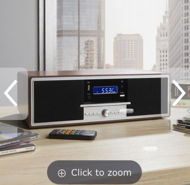 The Bluetooth CD Playing Multiformat Tabletop Radio