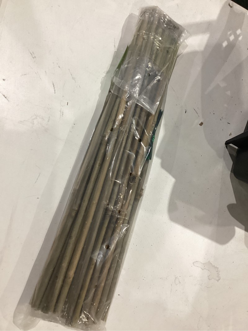 Condition photo showing New/Like New for natural bamboo plant stakes (18in-30pcs)