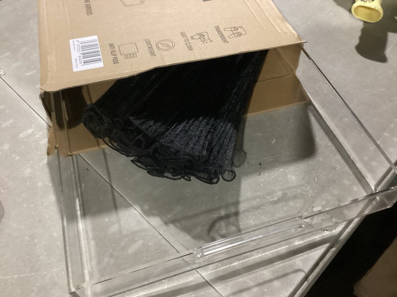 Condition photo showing Good Condition for Acrylic Tray 18x14 with Cut Handles - Spill Proof Decorative Tray is an Ideal Countertop Organizer for Living Rooms, Ottoman Coffee Tables, Offices, Kitchens & Serving Guests Transparent 18" x 14" x 2"