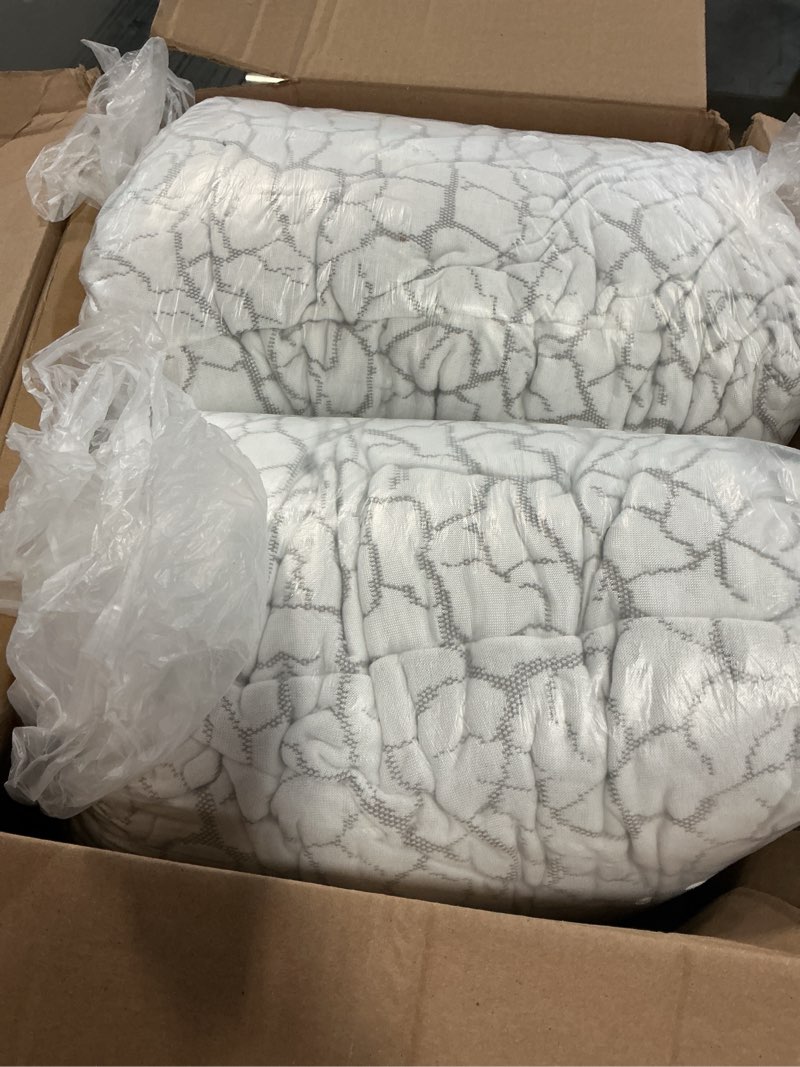 Condition photo showing Good Condition for Cooling Pillows for Sleeping 2 Pack, Adjustable Shredded Memory Foam Pillows Queen Size Set of 2, Firm Bed Pillows for Side Back Stomach Hot Sleepers, Cold Pillow with Removable Washable Cover Queen(Pack of 2) 2