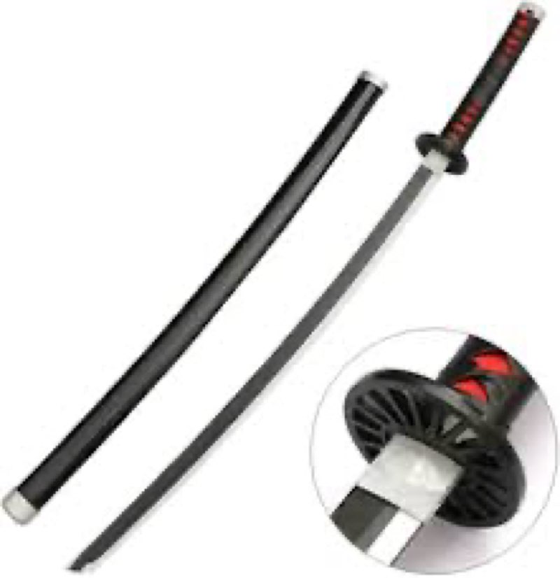 (Similar)damdos Halloween Prop Anime Cosplay Sword,41\" Foam Swords Fantasey Agatsuma Zenitsu Swords Satoman T