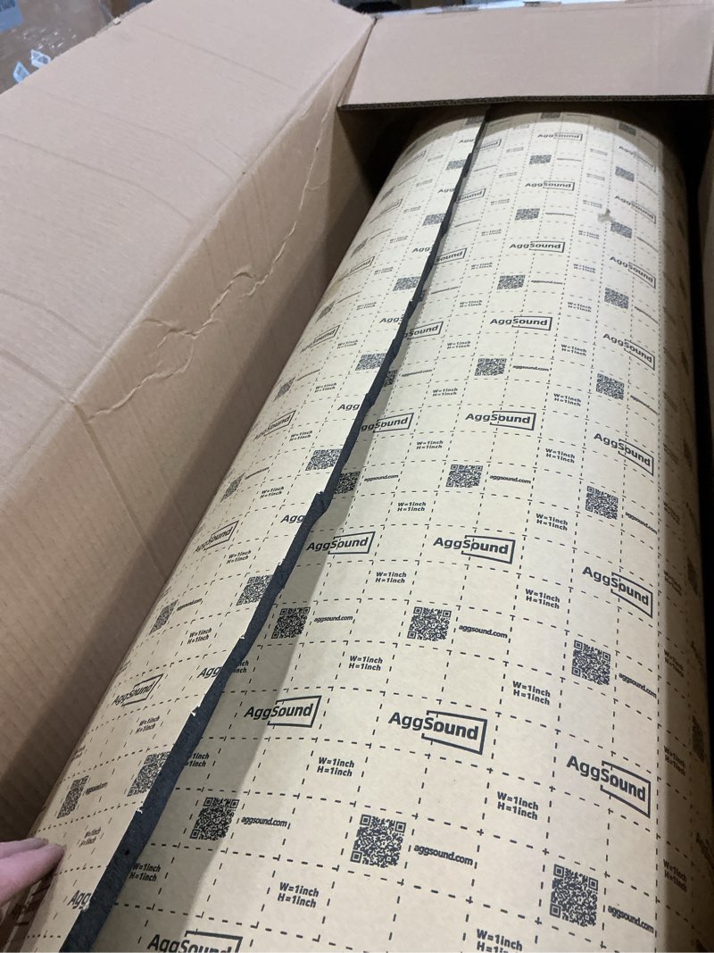 Condition photo showing As Is for sound deadening mat 1/2inch(13 mm) 107.64sqft - car sound deadening material closed cell foam - heat insulation pe foam sound deadener material & heat barrier 1/2inch 107sqft