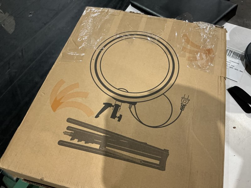 Condition photo showing As Is for neewer ring light with stand, led ringlight with holder