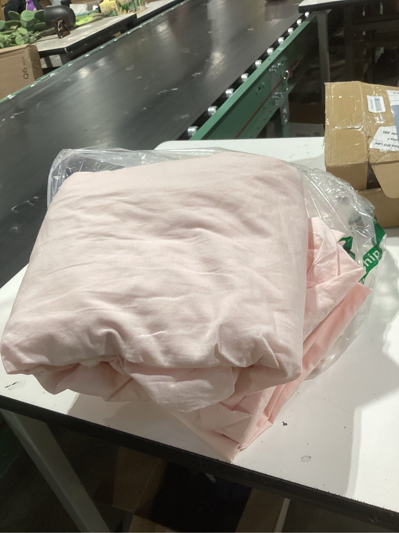 Condition photo showing Good Condition for similar to laura ashley - flannel sheets full size, anti-pilling & wrinkle resistant cotton, touchably soft for all-season comfort - bed sheets with matching pillowcases & fitted sheet (bright blush) full bright blush