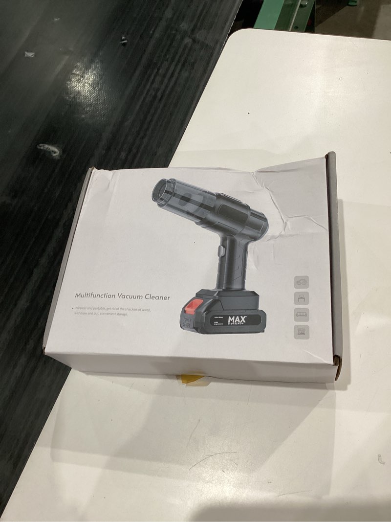 Condition photo showing New/Like New for Gharial Handheld Car Air Vacuum Cleaner, 35000PA Rechargeable Cordless Vacuum Cleaner and Air Duster, High Power Hand Held Vacuum with HEPA Filter and Multi-Nozzles for Car, Home, Office, Pet Black