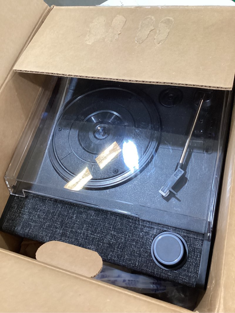 Condition photo showing Good Condition for victrola eastwood ii record player with speakers – bluetooth 5.1 and vinyl stream technology, vintage style 3-speed vinyl player, audio technica at-3600la cartridge (black) black eastwood ii