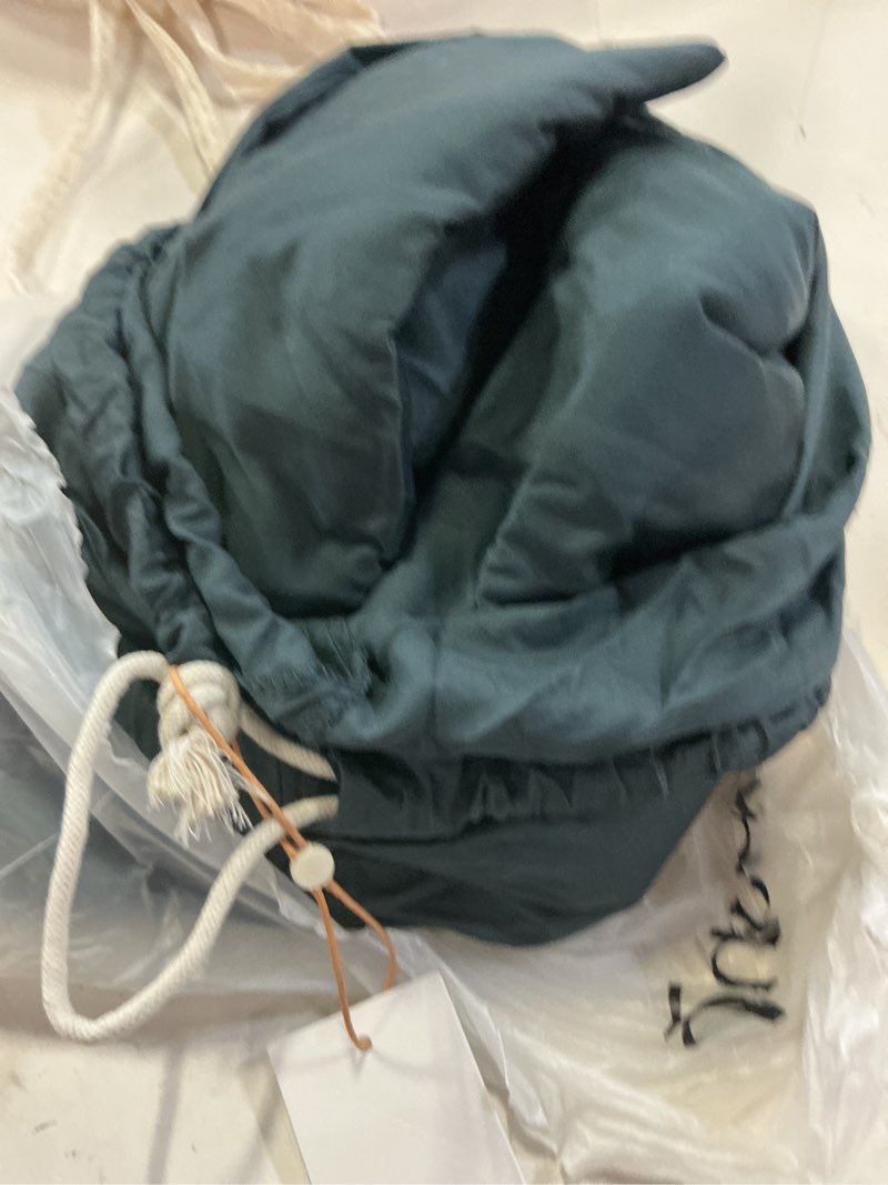 Condition photo showing As Is for bamboo duvet cover, twin, nightfall