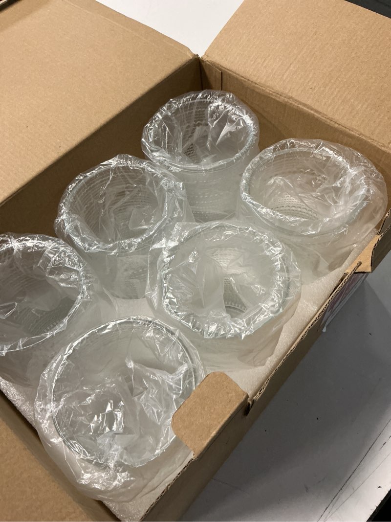 Condition photo showing Good Condition for hobnail drinking glasses set of 6, 16 oz vintage style tumblers smooth interior thick durable glasses cups dishwasher safe for water, juice, wine, whiskey 16oz-pack6
