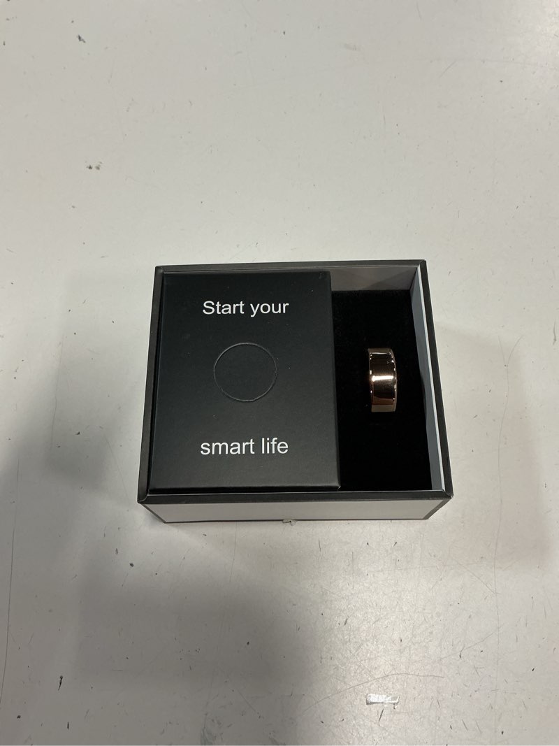 Condition photo showing Good Condition for moremore smart ring with heart rate, blood oxygen, sleep tracker, step tracker, ip68 waterproof fitness tracker fitness ring for women men, compatible with ios & android gold 9