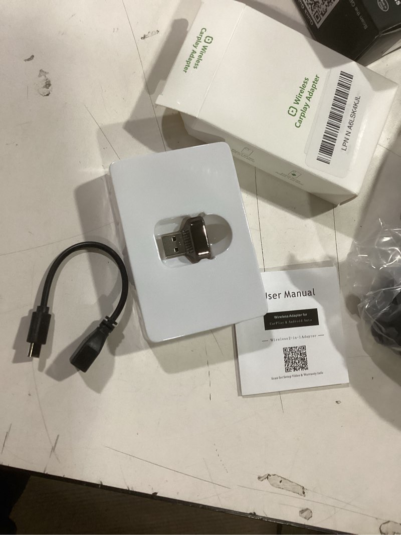 Condition photo showing Good Condition for iGENJUN Wireless CarPlay Adapter 2026 Upgrade Mini Design, USB/USB-C Plug & Play Converts CarPlay to