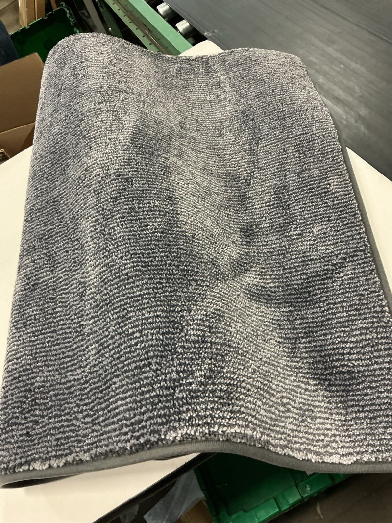 Condition photo showing As Is for primaflor macao rug, 80x150 cm, anthracite, loop rug, short pile, fleece backing, runner for living room, hallway & kitchen, looped, suitable for underfloor heating, ile height