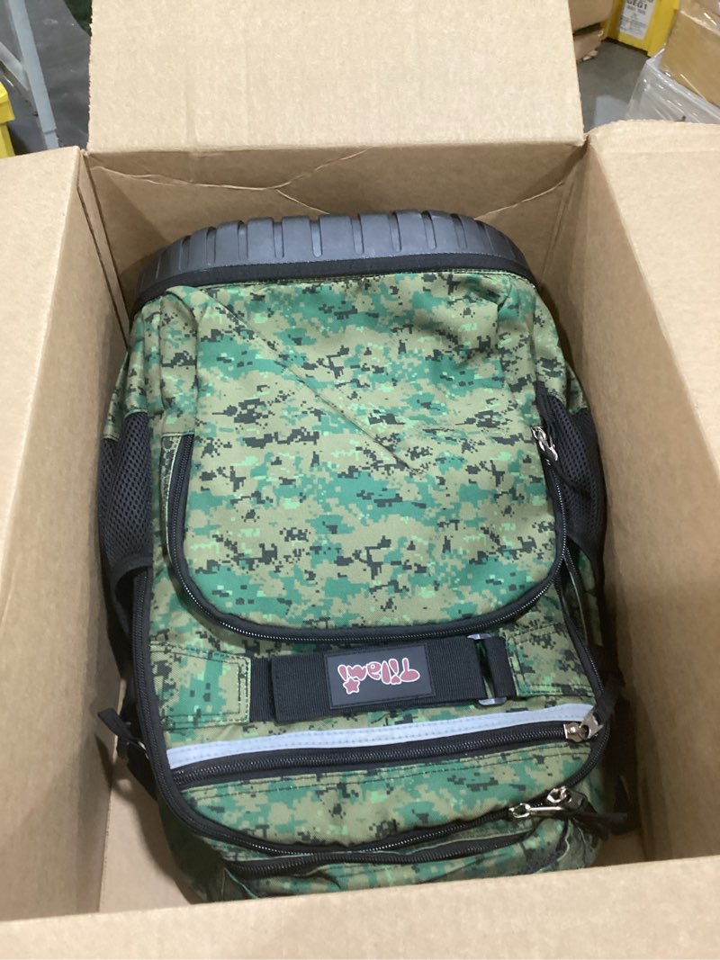 Condition photo showing Good Condition for tilami rolling backpack 19 inch with lunch bag wheeled laptop backpack, camouflage