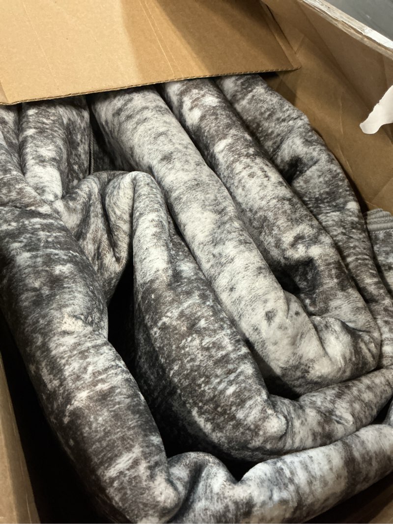 Condition photo showing As Is for 8x10 vintage area rug for living room bedroom, large machine washable non slip indoor rug?thin throw floral floor low pile distressed carpet for office nursery dining room (grey) grey 8' x 10' (rectangular)