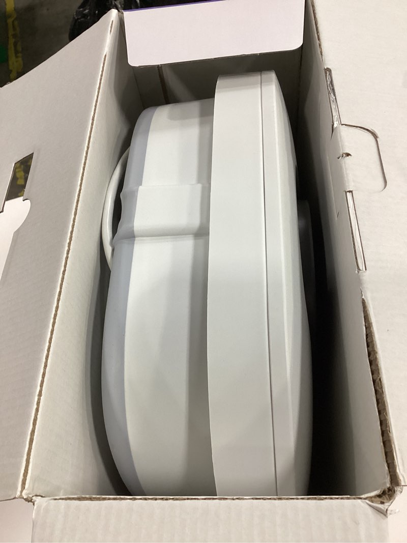 Condition photo showing As Is for RIKE Collapsible Foot Spa with Heat, Bubbles, 24-Level Temp Control, Red Light, Timer, Foot Soaking Tub with 6 Shiatsu Rollers & Pumice Stone, Foot Bath Massager Pedicure FootSpa for Stress Relief