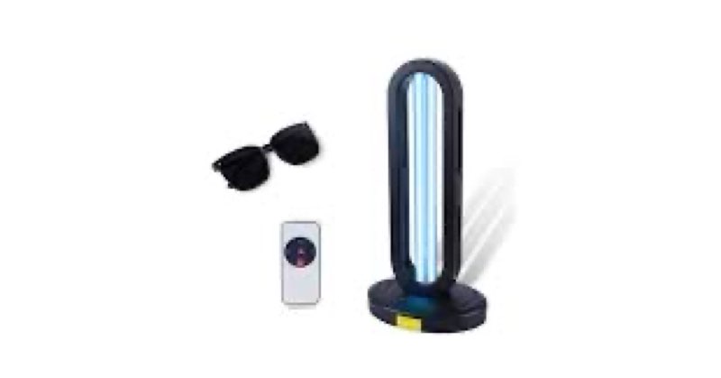 UV Light Sanitizer, Ultraviolet Light Sanitizer for Room?Air Freshener UV Lamp with Remote Control and Radar Monitor Sensor: Sterilize and Disinfect Every Room of Your Home for 15/30/60 Minutes