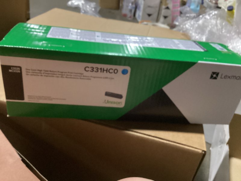 Condition photo showing New/Like New for lexmark c331hy0 h yellow high yield return program print cartridge
