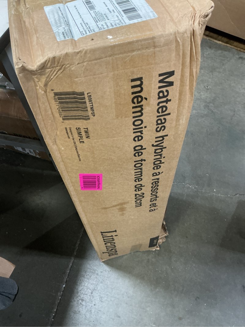 Condition photo showing Good Condition for Linenspa 8 Inch Memory Foam Hybrid Mattress - Medium Firm - Bed in a Box - Breathable, Cooling, Supportive Comfort - Twin Size for Guest or Kids Room Twin 8 Inch Mattress Only