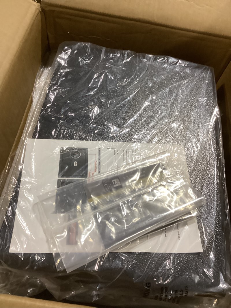 Condition photo showing Good Condition for Biometric Home Safe, Fingerprint Gun Safe Lock Box,Money Box for Jewelry Handgun Cash Valuables,Perfect for Home/Office/Hotel, Black, 0.8 Cubic Feet Metal Black 9.8"D x 13.8"W x 9.8"H