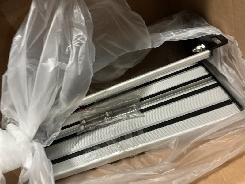 Condition photo showing Good Condition for Just-V RV Camper Steps Single Drop Down Steps One-Hand Expand or Collapse Manual RV Stairs Folding Stable Ladders with Non-Slip Rubber Feet and Luminous Tape Glow Holds Up to 450 lbs