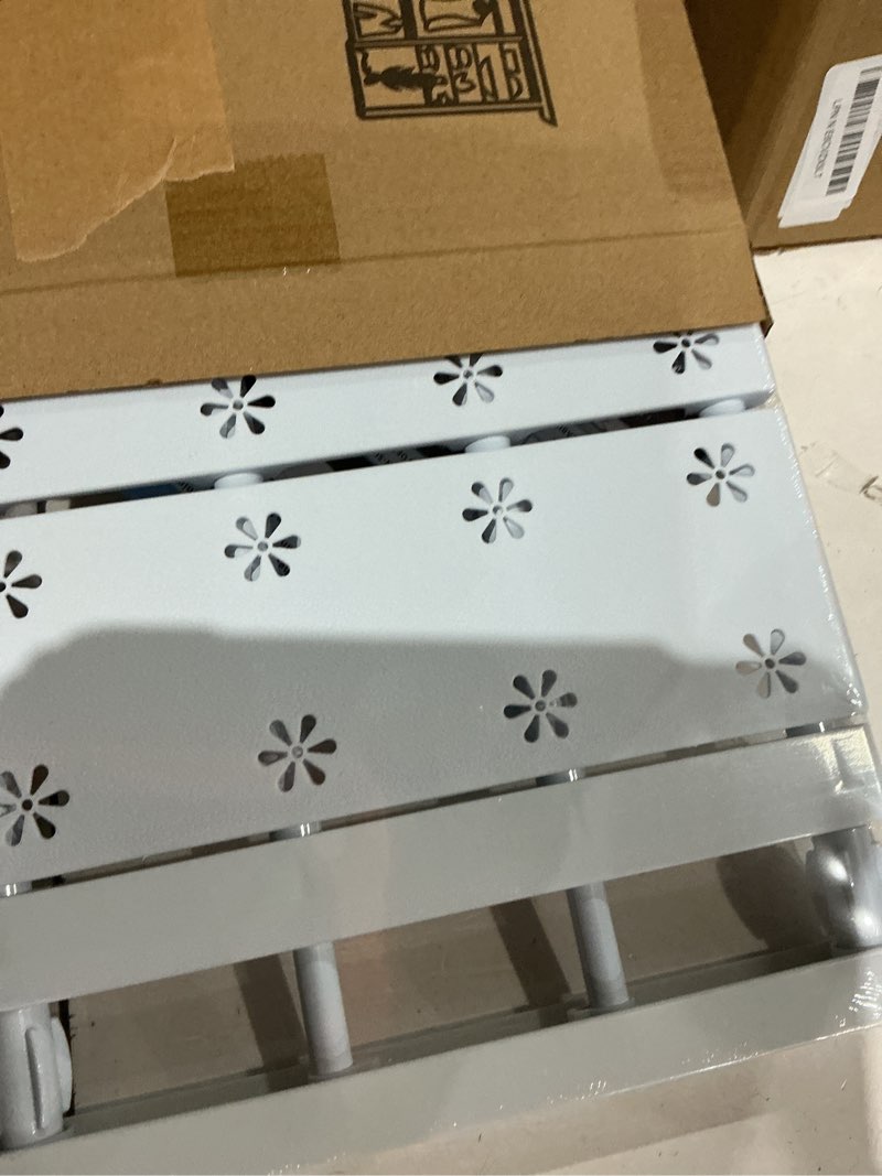 Condition photo showing Good Condition for gerrii 4 pcs closet tension shelf rod expandable shelf locker organizer adjustable metal storage rack scalable layered divider separator for cabinet wardrobe kitchen bathroom (14.96''-23.62'') 4 14.96''-23.62''