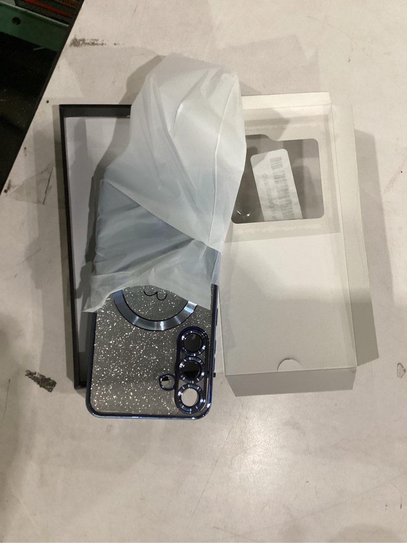 Condition photo showing Good Condition for bonoma compatible with samsung galaxy s25 plus case heart glitter -blue | support for magsafe, plating magnetic case tpu camera protection back cover for phone case samsung galaxy s25 plus blue