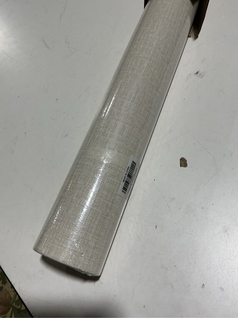 Condition photo showing Good Condition for wadile grasscloth peel and stick wallpaper 23.6in x 472in, textured contact paper for cabinets, faux linen wall paper pull and stick, fabric vinyl wallpaper self adhesive beige 23.6" x 472" beige