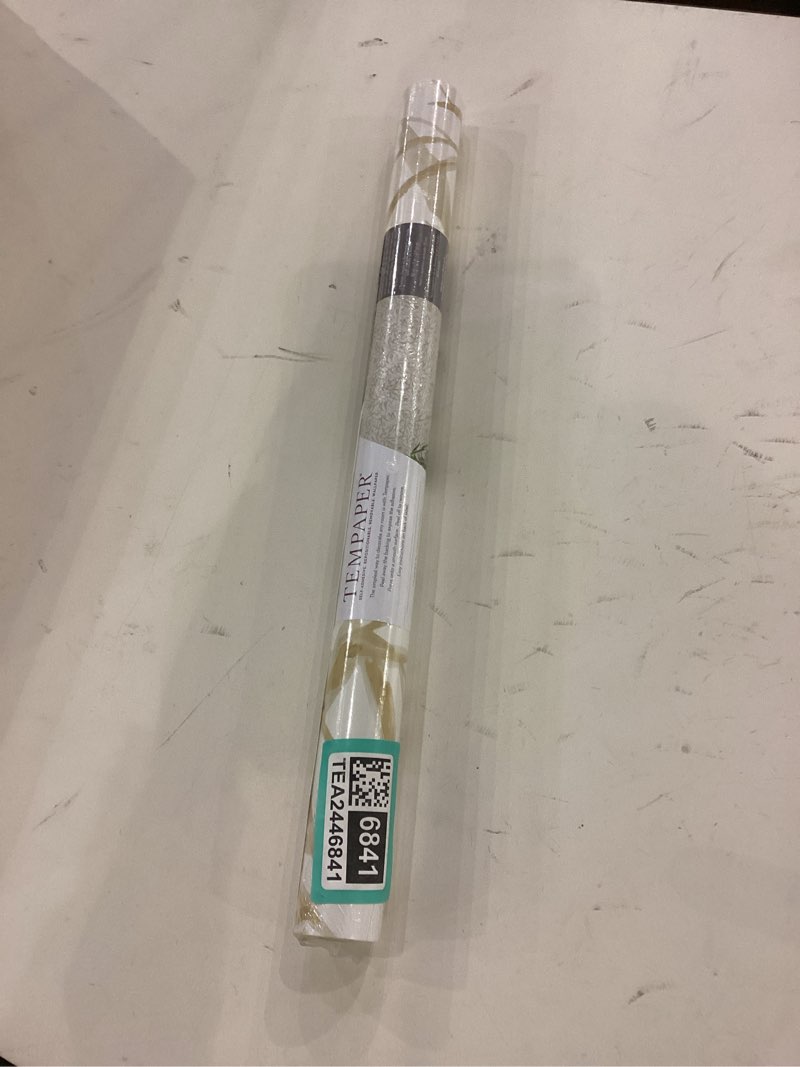 Condition photo showing New/Like New for Tempaper Honey Wheat Watercolor Leaves Removable Peel and Stick Wallpaper, 20.5 in X 16.5 ft, Made in the USA Honey Wheat 16.5" x 20.5"