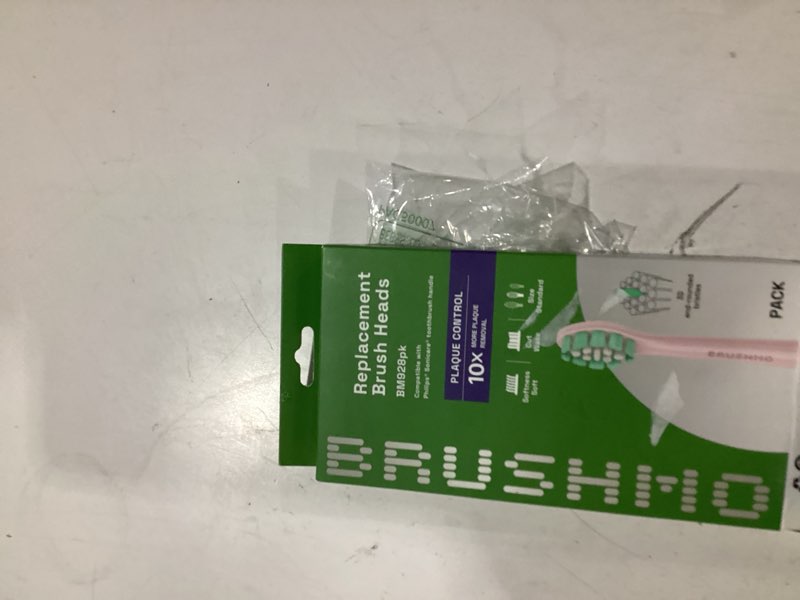 Condition photo showing New/Like New for brushmo replacement toothbrush heads compatible with philips sonicare electric toothbrush, pink, 8 pack