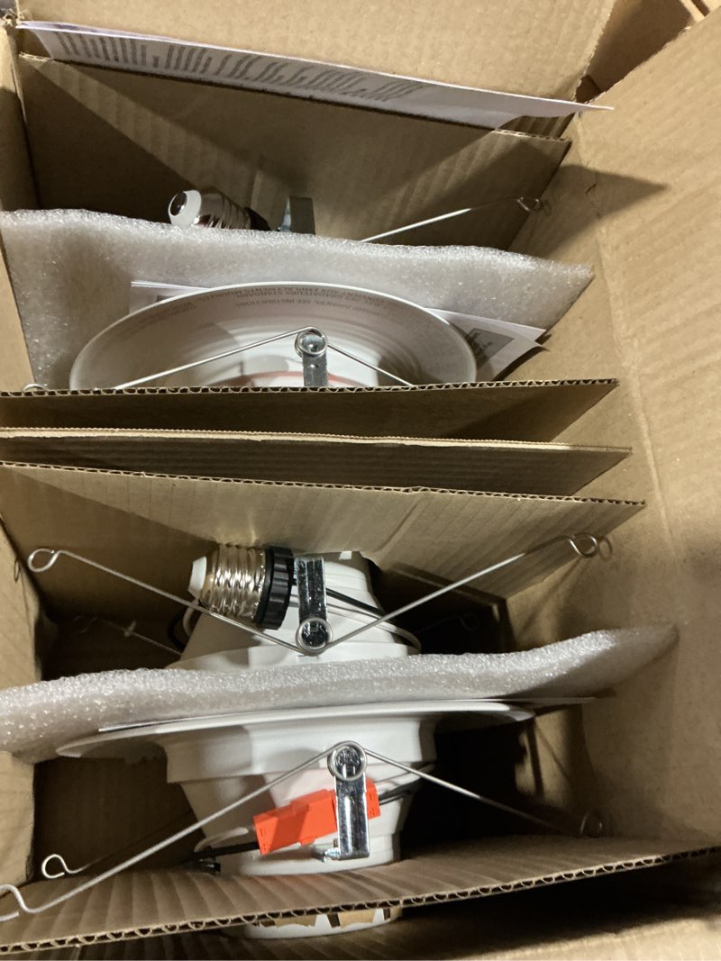 Condition photo showing Good Condition for Amazon Basics Smart Recessed 5/6 Inch Downlight, Color Changing, Works with Alexa only, 2.4GHz WiFi, 4 Pack