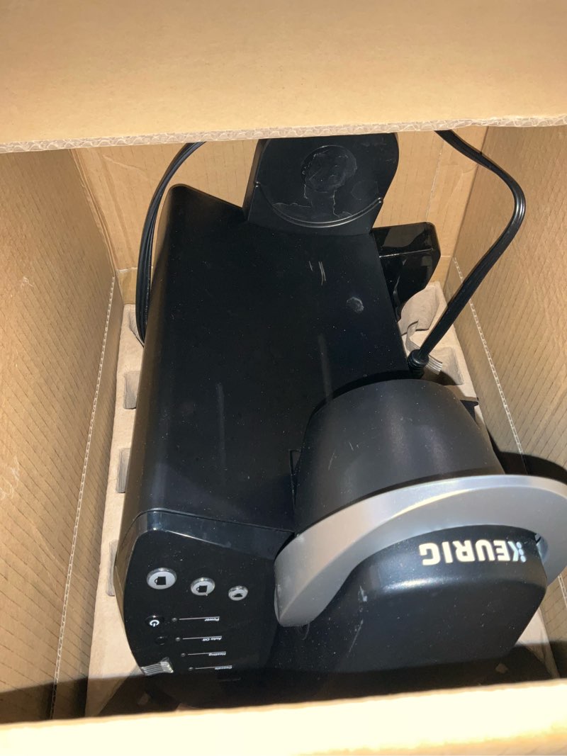 Condition photo showing As Is for Keurig K-Classic Single Serve K-Cup Pod Coffee Maker, with 3 Brew Sizes, 48oz Removable Reservoir, Black