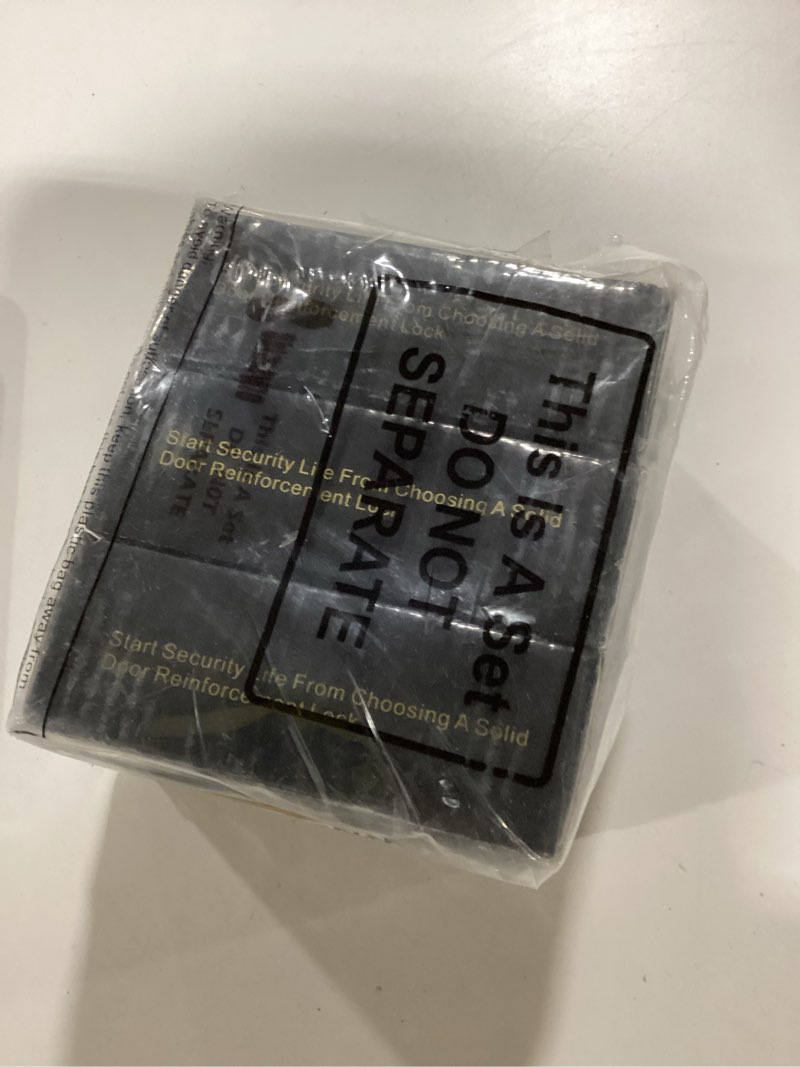 6 Pack Home Security Door Lock Reinforcement with 48 Pcs Screws Child Proof Door Locks for Inside Up