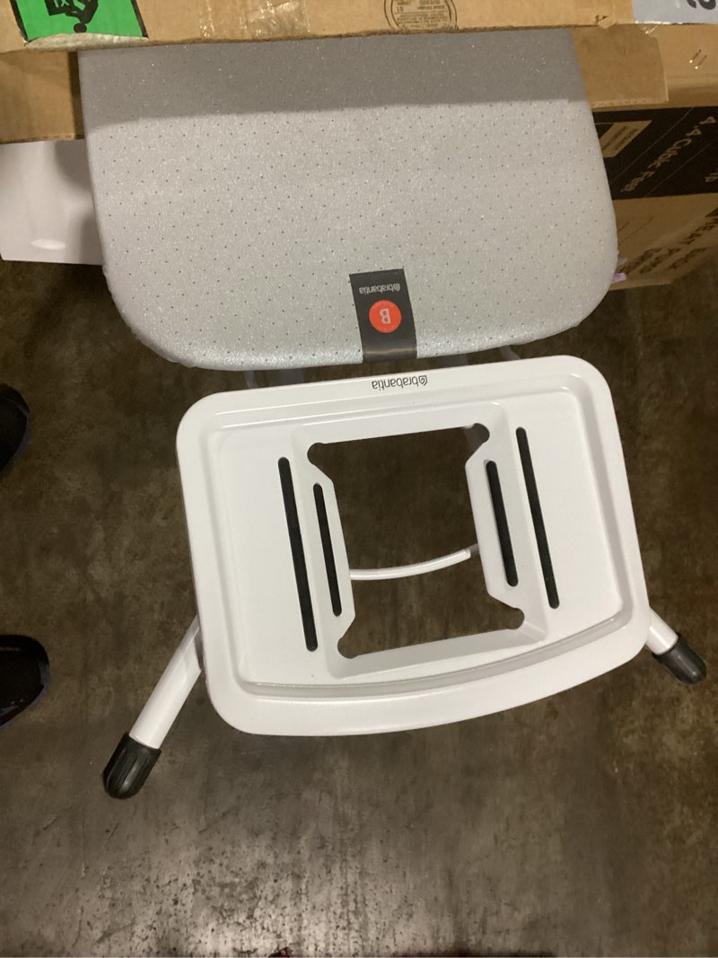 Condition photo showing Good Condition for bartnelli extra wide pro ironing board 19x48 ironing surface with iron rest, cord holder, shelf and 4 layer heat resistant cover and pad