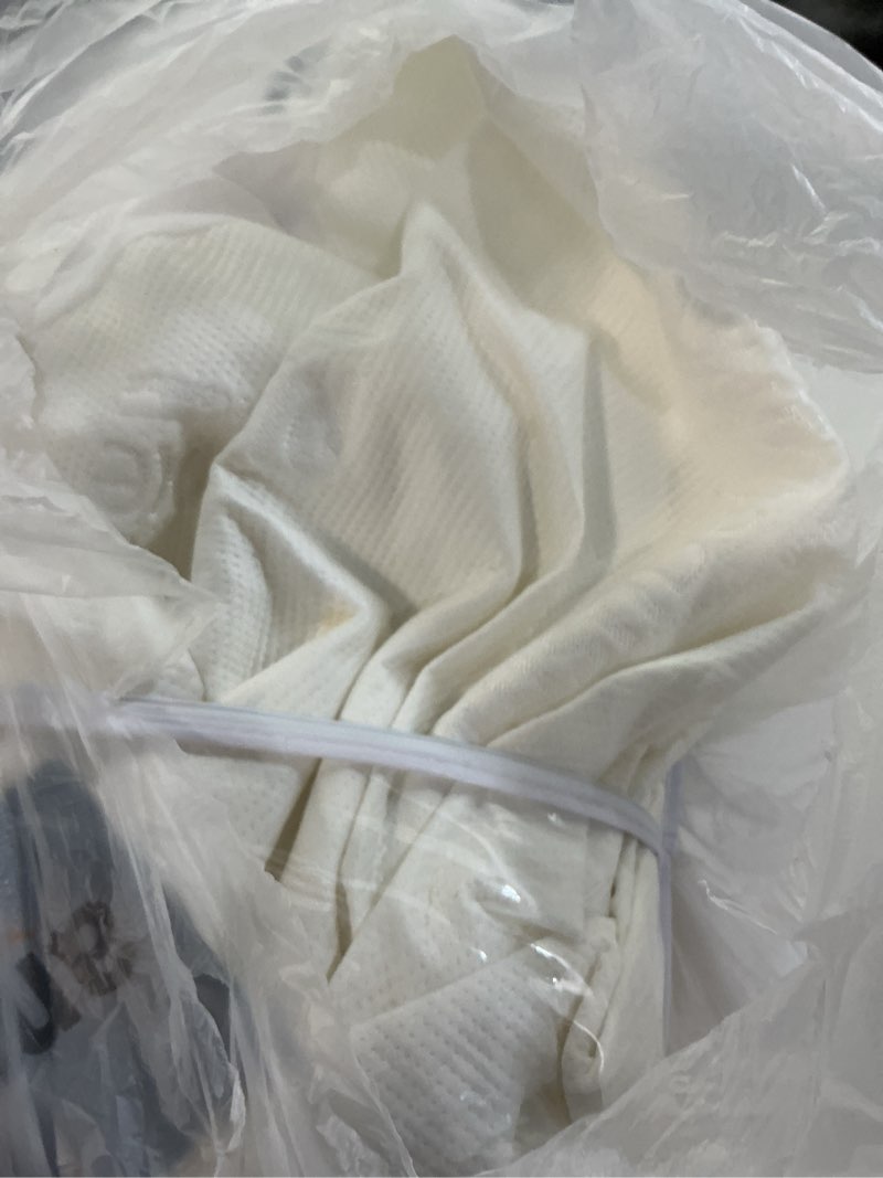 Condition photo showing As Is for PlushDeluxe Premium Bamboo Mattress Protector – King Size, Waterproof, & Ultra Soft Breathable Noiseless Washable Bed Mattress Cover for Comfort & Protection - White