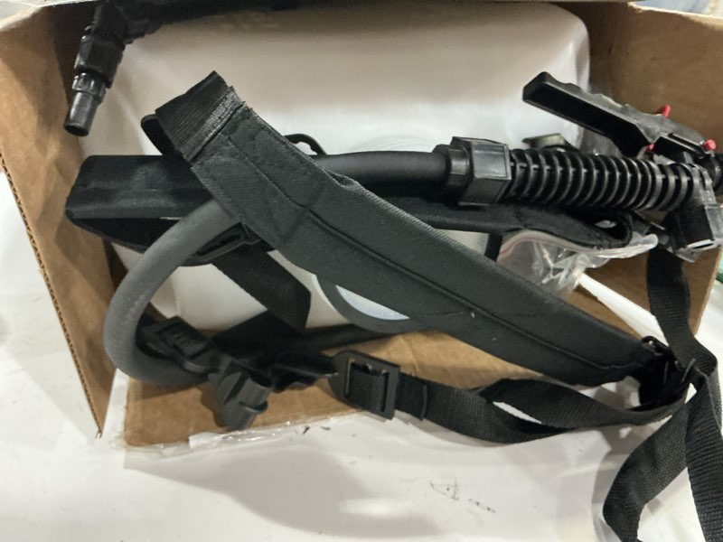 Condition photo showing As Is for chapin 60114 backpack sprayer, 4?gallon pump sprayer, translucent poly tank, 3?stage filtration, adjustable poly cone nozzle & 20" wand for lawn & garden weed, pest & fertilizer applications