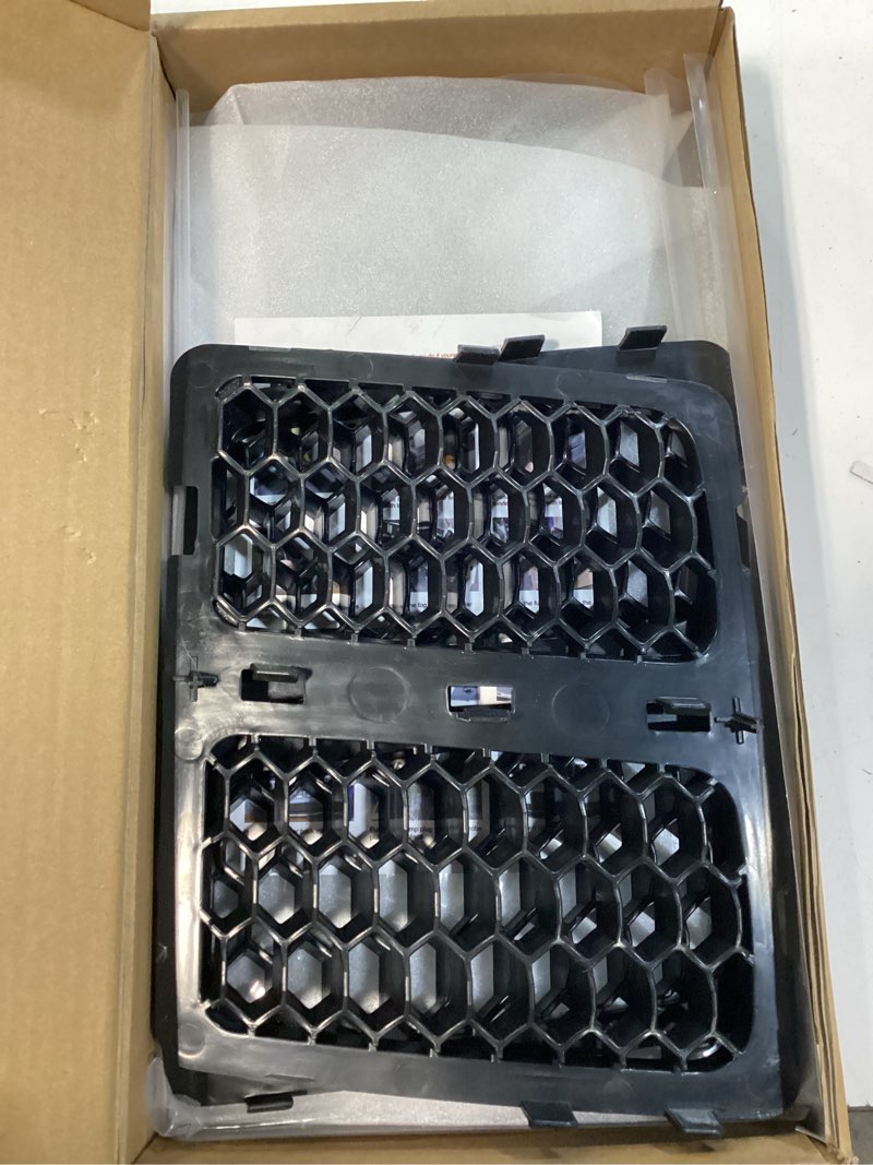 Condition photo showing As Is for jecar front grille inserts mesh honeycomb for jeep grand cherokee 2014-2016 black