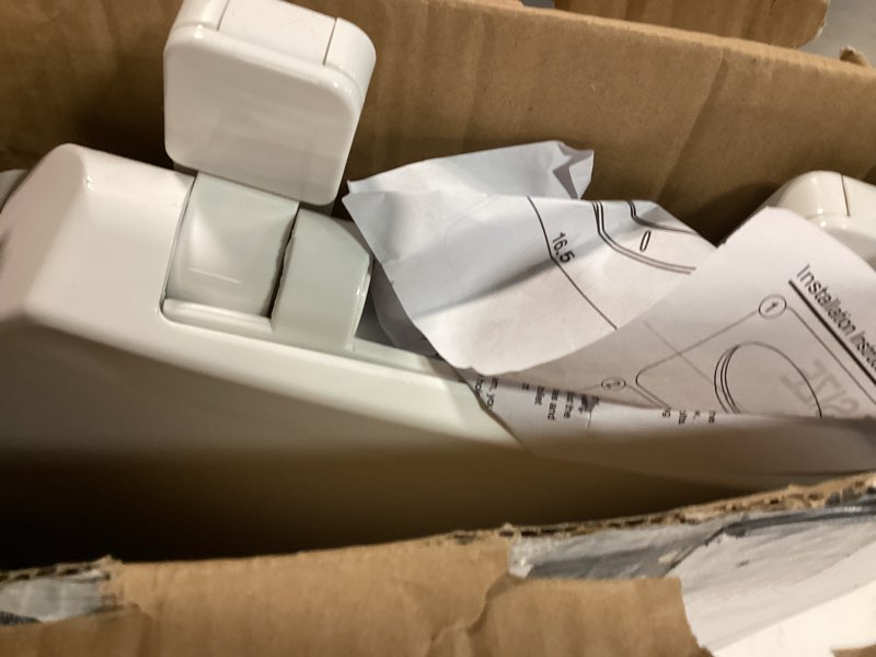 Condition photo showing Good Condition for round toilet seat, standard 16.5” slow/soft close round toilet seat for round toilets, no-slam quiet-close lid, easy-to-install, white, durable never-loosen design white round(standard)